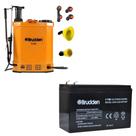 Pulverizador brudden 20l ss20b elétrico + bateria
