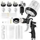 Pulverizador de tinta HVLP Air Spray Gun GATTLELIC com bicos e copo