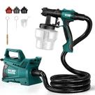 Pulverizador de tinta NEU MASTER 600W HVLP elétrico com mangueira de ar de 6 pés