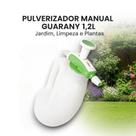Pulverizador Manual Guarany 1,2 Litros Borrifador Compressão Prévia, Jardim, Limpeza, Bico Regulável, Uso Doméstico e Agrícola
