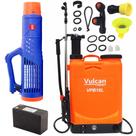 Pulverizador Vulcan VPB16L8A 16 Litros com Bateria 8 Amperes + Acessório Nebulizador Kawashima AN12