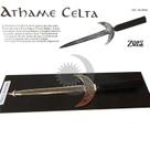 Punhal Athame Celta Wicca em Zamac Decorativo Sem Corte 23cm