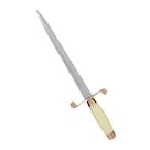 Punhal Decorativo Lâmina em Aço Inox sem Fio com Bainha 34 cm