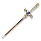 Punhal metal Prata Brilhante Azul 15 Cm Punhal metal Prata Brilhante Azul 15 Cm