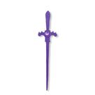 Punhal metal Roxo Com Pedra Roxa 15 Cm