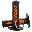 Punho manopla electra Racing preta/laranja motocross veloterra enduro (PAR) - Circuit