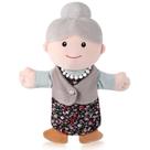 Puppet ZJoey Grandma Plush Family Hand Puppet 30 cm