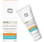 Pure C FPS 50 protetor solar Vitamina C Rosto Niacinamida clareadora concentrado pele anti-idade anti-sinais rejuvenesc