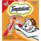 Purê cremoso de fígado bovino Cat Treats Temptations 24x12ml