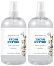 Purificador de ar e spray de linho para casa SMELLS BEGONE Fresh Cotton 480 ml, pacote com 2 Purificador de ar e spray de linho para casa SMELLS BEGONE Fresh Cotton 480 ml, pacote com 2