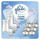 Purificador de ar Glade Plugins Óleo perfumado: 2 aquecedores e 6 recargas Purificador de ar Glade Plugins Óleo perfumado: 2 aquecedores e 6 recargas