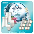 Purificador de ar Glade Plugins Óleo perfumado: 2 aquecedores e 6 recargas Purificador de ar Glade Plugins Óleo perfumado: 2 aquecedores e 6 recargas