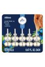 Purificador de ar Glade Plugins reabastece zimbro e teca 20 ml x 10 Purificador de ar Glade Plugins reabastece zimbro e teca 20 ml x 10