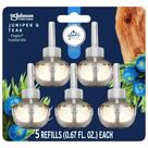 Purificador de ar Glade Plugins reabastece zimbro e teca, 99 ml, pacote com 5