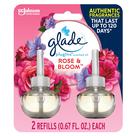 Purificador de ar Glade Plugins Refils Rose & Bloom, 40 ml, pacote com 2