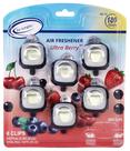 Purificador de Ar para Carro Air Jungles Ultra Berry Scent - 6 Frascos de 4mL
