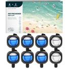 Purificador de ar para carro DRIVEJOY Vent Clips, 8 unidades, Ocean & New Car Purificador de ar para carro DRIVEJOY Vent Clips, 8 unidades, Ocean & New Car