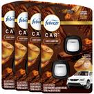 Purificador de Ar para Carro Febreze Clip para Ventilação Cozy Campfire x8