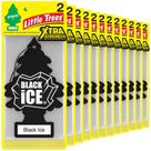 Purificador de ar para carro LITTLE TREES Black Ice, pacote com 24 unidades Xtra Strength