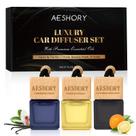 Purificador de ar para carro, pacote com 3 unidades, perfume de luxo Aeshory, 3 x 8 ml