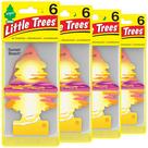 Purificador de ar para carros LITTLE TREES Sunset Beach, pacote com 24