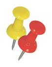 Push Pins Hillman, cores variadas, pacote com 16