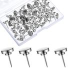 Push Pins Shimeyao Metal Thumb Tacks, 30 peças de prata