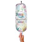 Puxa Saco Dispenser Faça Deus é Fonte Inesgotável de Amor Porta Sacolas de Tecido de Supermercado Organizador