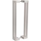 Puxador Alça Dupla para Porta de Passagem 3014 800mm Cromo Escovado Mital