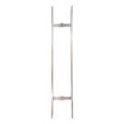 Puxador Barra Chata 10X32X400X600MM Aluminio Cromado