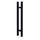 Puxador Barra Chata com Furos (BCH 40X10) 60cm (600x400mm) Preto Black CIA