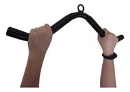 Puxador Barra W Curva 60cm Academia Treino Biceps Triceps