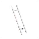 Puxador Branco Alumínio 60cm P/ Portas Portão Madeira Vidro
