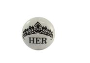 Puxador Cerâmica HER Branco DC278 - 061105 Vênus