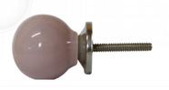 Puxador ceramica rosa cl 046157 3x3x4cm vitrix