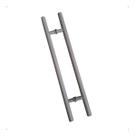 Puxador Cinza Alumínio 80cm P/ Portas Portão Madeira Vidro