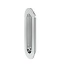 Puxador Concha Embutir 150mm Cavidade Redonda Aço Inox Polido SM Pado