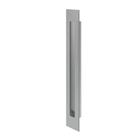 Puxador Concha Embutir 300mm Cavidade Quadrada Aço Inox Polido SM Pado
