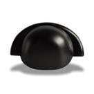 Puxador Concha Embutir Em Gavetas Porta Moveis 64mm Preto