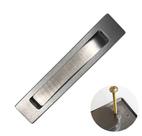 Puxador Concha Embutir Porta De Correr 25cm Inox Escovado