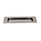 Puxador concha embutir porta inox 304 polido cromado 25 cm não enferruja