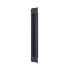Puxador Concha Pado de Embutir 30cm Quadrado Preto
