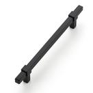 Puxador de Armário Ravinte Decor 22 cm Preto Fosco em Aço Inoxidável