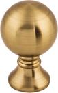 Puxador de armário Top Knobs TK801HB redondo 2,5 cm bronze mel