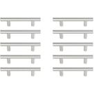 Puxador de Barra Elegant Decor Quinn 3" Níquel Conjunto com 10
