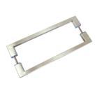 Puxador De Porta Duplo Em Aço Inox 30cm Modelo Soft