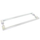 Puxador De Porta Duplo Em Aço Inox 40cm Modelo Soft