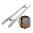 Puxador de porta em aço inox barra chata 40cm