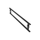 Puxador De Porta Inox Vidro Pivotante Preto 70cm MS FS Puxador De Porta Inox Vidro Pivotante Preto 70cm MS FS