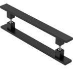 Puxador De Porta Pivotante Barra Chata Preto 50cm
